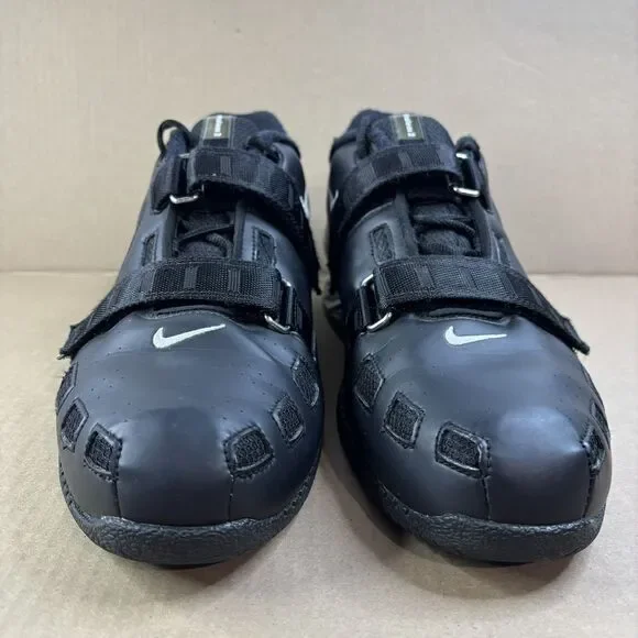 Nike Romaleos 2 Mens Size 14 Weightlifting Shoes Black White Grey 476927-010 - Picture 2 of 15